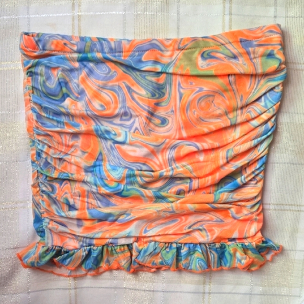 No Vacancy Multicolor Ruched Skirt